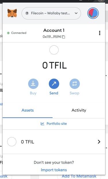 Complete the process with Chainlist.