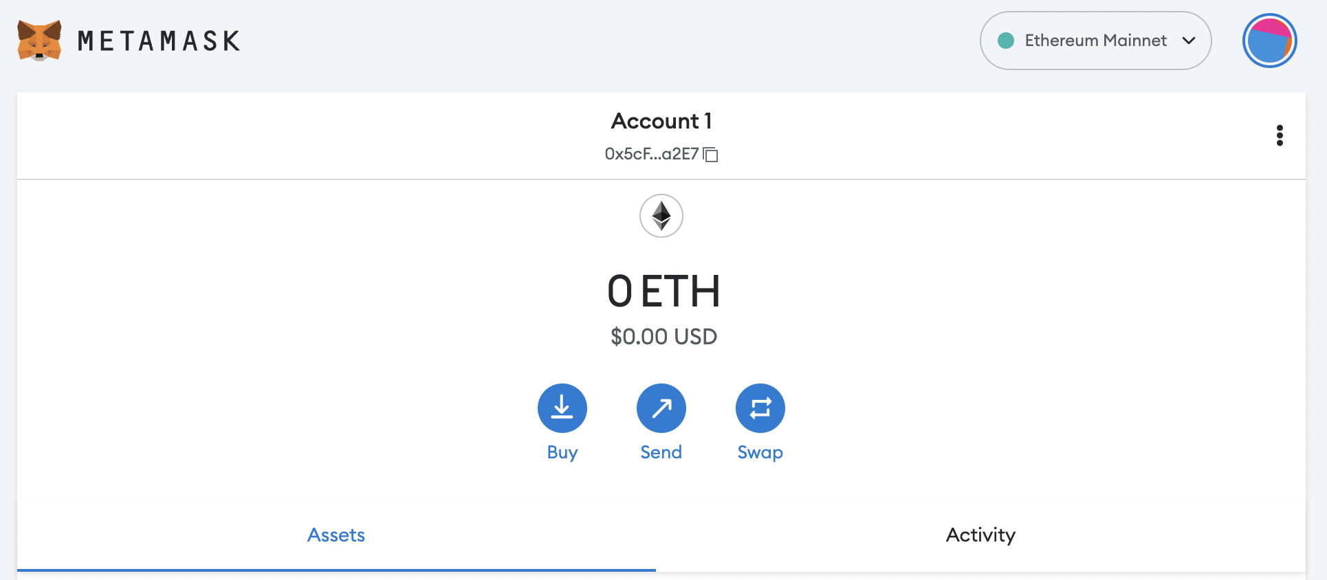Metamask Homepage